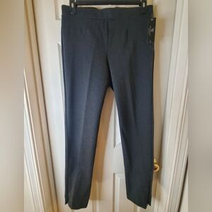 NWT Worthington Womens LG Charcoal Gray Ponte Knit Pant